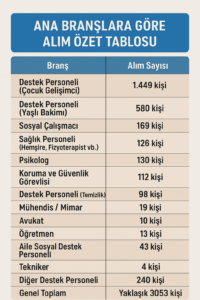 Aile ve Sosyal Hizmetler Bakanlığı 3000 personel alacak