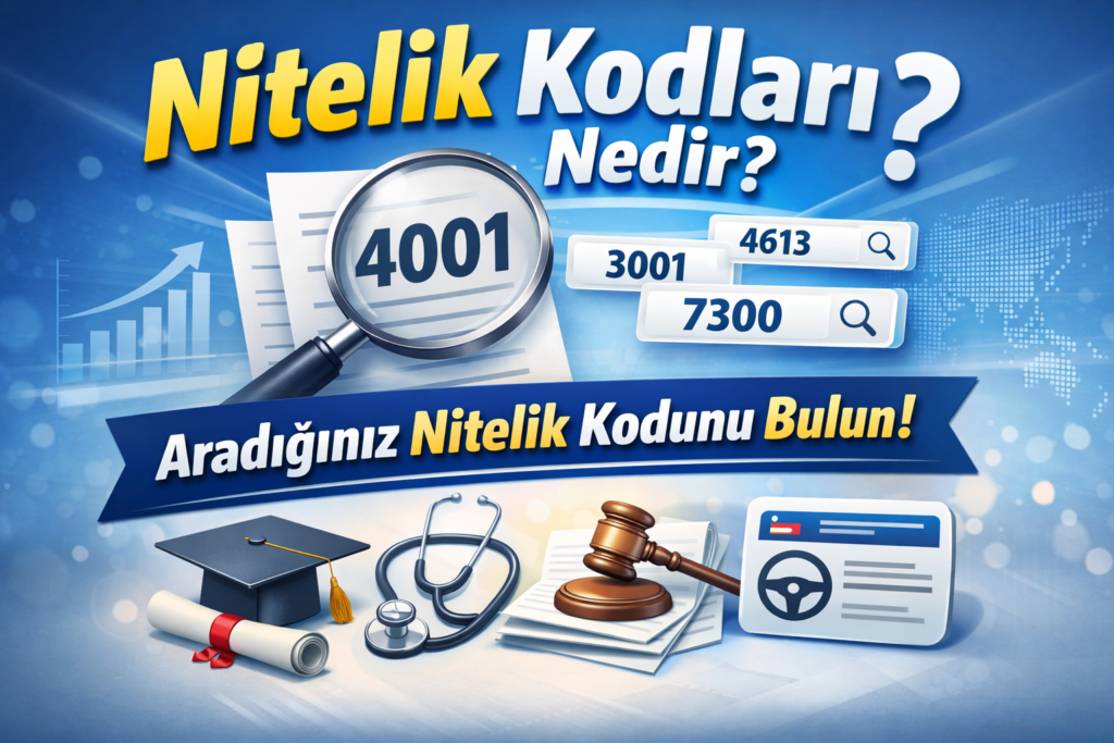 NİTELİK KODLARI ! HANGİ NİTELİK KODU NE ANLAMA GELİYOR